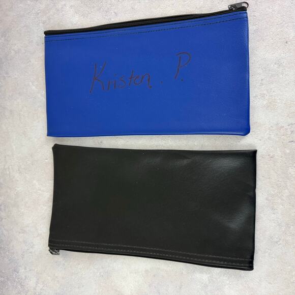 Lot 1 Vintage Locking Night Deposit Bank Money Bag 7 Pin Tumbler & 4 Small Bags - Picture 14 of 16